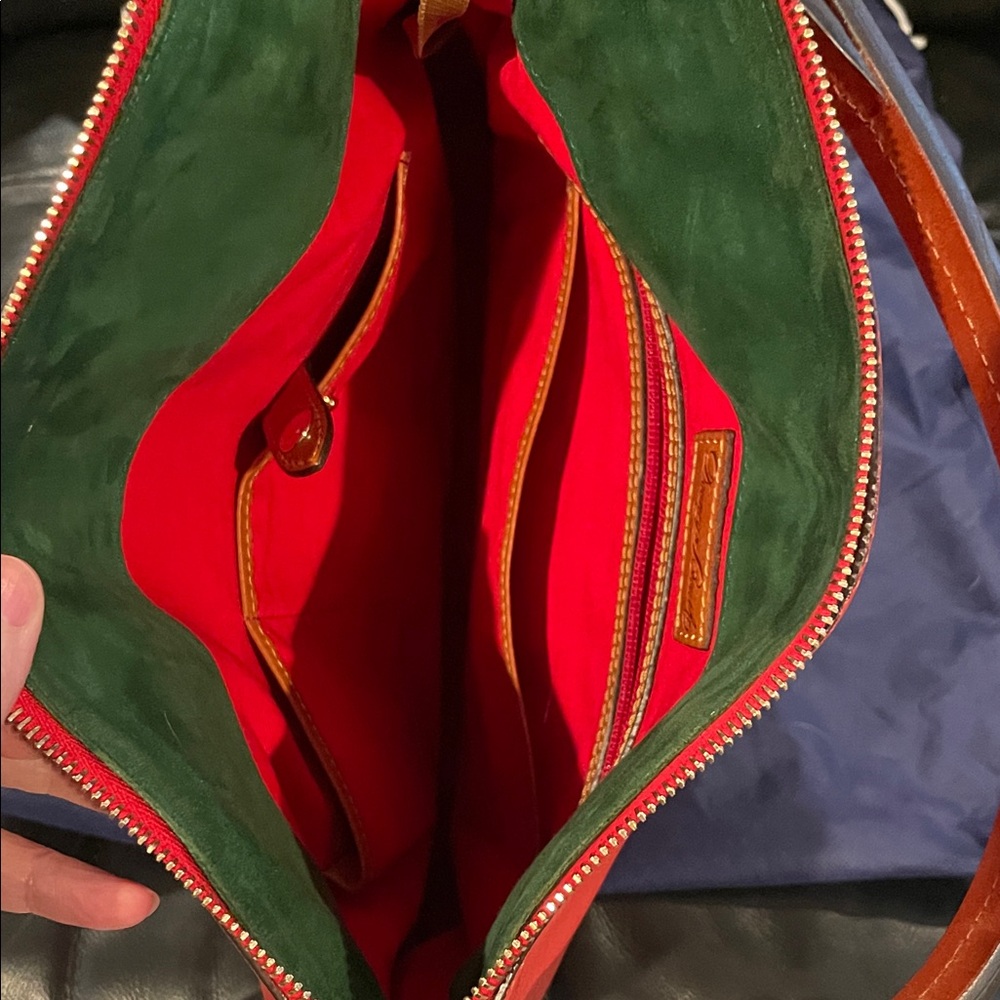 Dooney & Bourke Bright Red Shoulder Bag - Picture 5 of 7